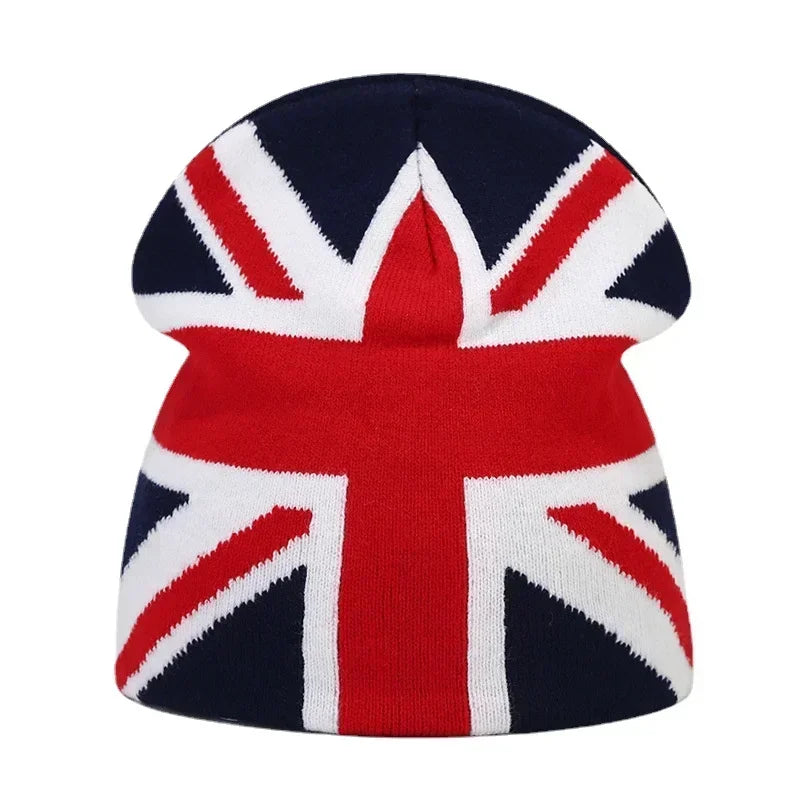 Y2K Letter Print Knit Beanie Hat – Unisex Winter Cap