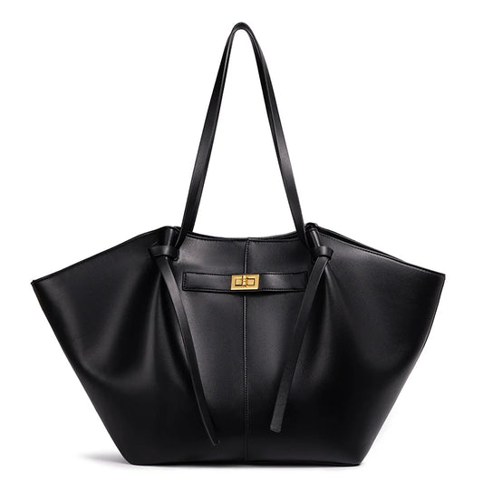 Large Capacity Bat-Shape Tote Bag – Shoulder Handbag