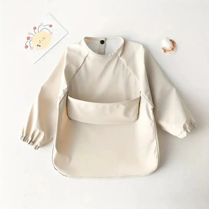 Kids Waterproof Long Sleeve Art Smock Bib Apron