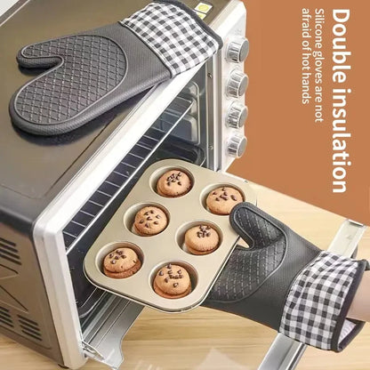 Silicone Oven Mitt – Heat Resistant Non-Slip Kitchen Glove