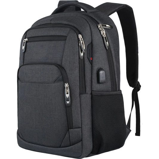 Large Capacity Travel Laptop Backpack with USB Charging Port