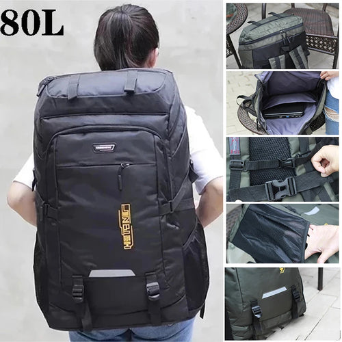 Outdoor Hiking Backpack 50L & 80L – Camping Travel Rucksack