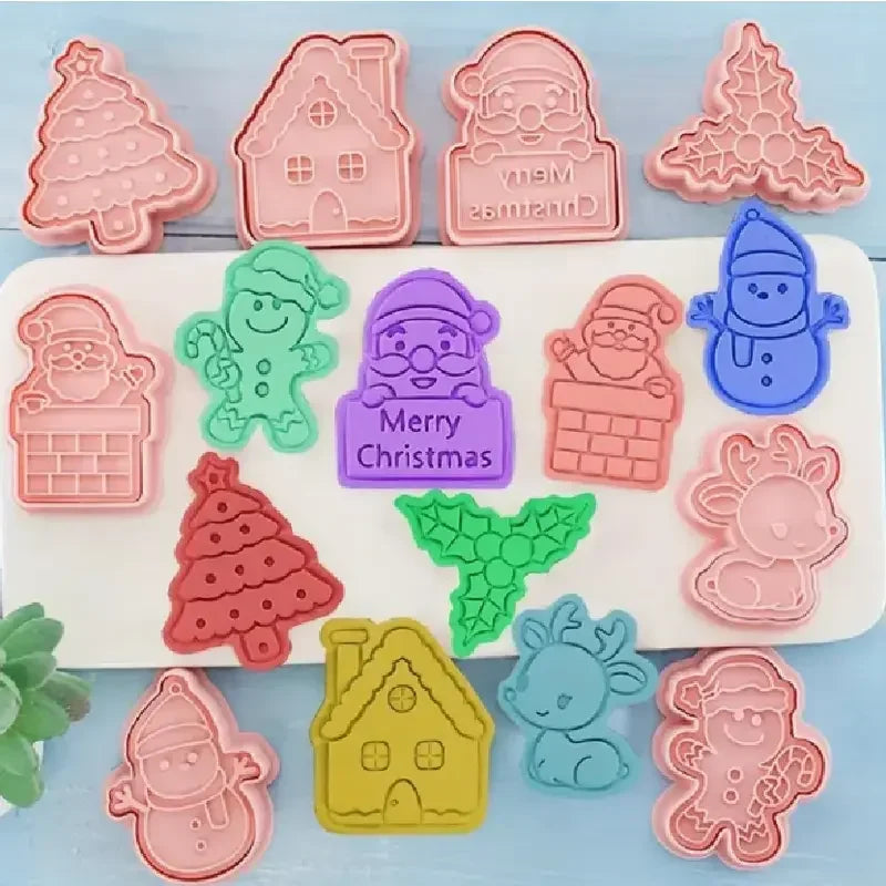 Christmas Cookie Cutter Set – Holiday Biscuit Molds for DIY Baking