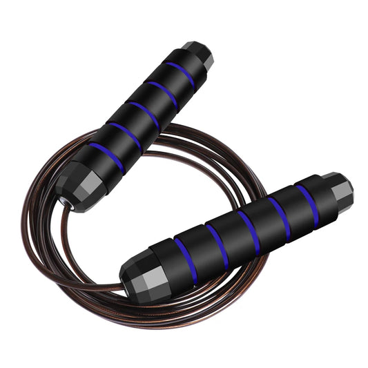 Speed Jump Rope with Steel Wire – Adjustable Skipping Rope for Fitness Training