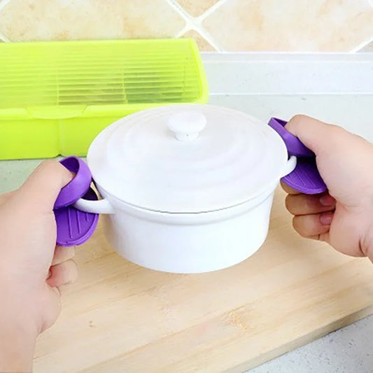 Silicone Finger Protector Oven Mitts – Set of 2