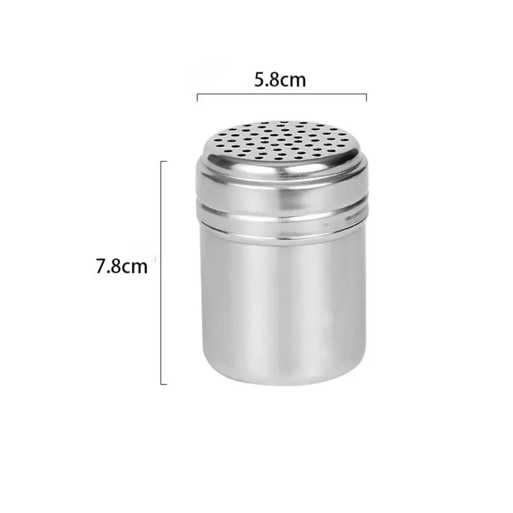 Stainless Steel Spice Shaker with Rotating Multi-Hole Lid