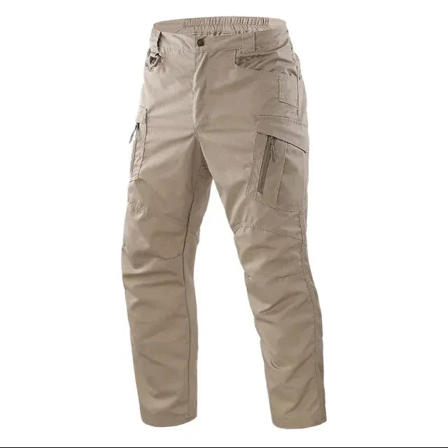 Men's Multi-Pocket Cargo Pants – Waterproof Tactical Trousers