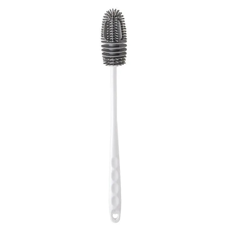 Silicone Bottle Cleaning Brush with Long Handle for Cups & Thermos