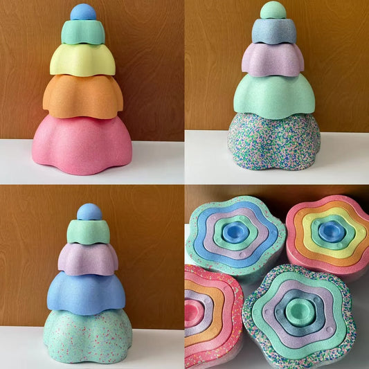 Kids Balance Stepping Stones – Foam Sensory Play Set of 5