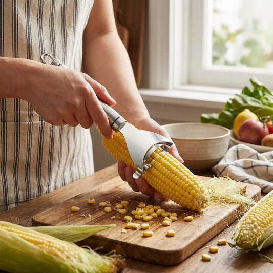 Stainless Steel Corn Peeler – Fast Y-Shaped Kernel Remover