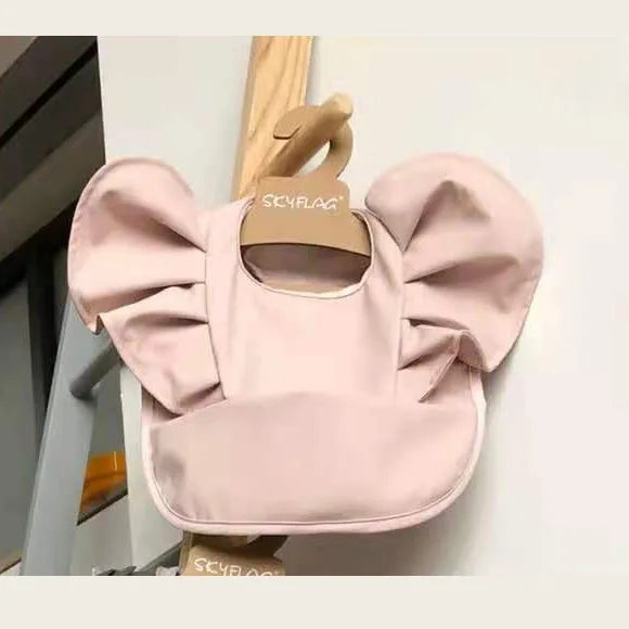 Waterproof Baby Bib with Pocket & Ruffle Sleeves