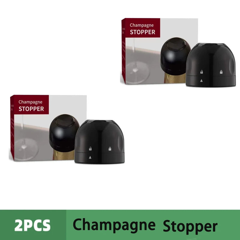 2-Piece Vacuum Wine Bottle Stopper Set