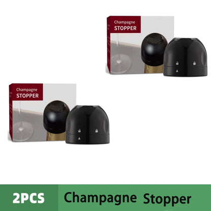 2-Piece Vacuum Wine Bottle Stopper Set