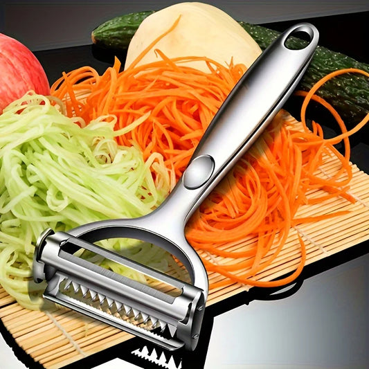 Stainless Steel Vegetable Peeler – Double-Head Multifunctional Kitchen Tool