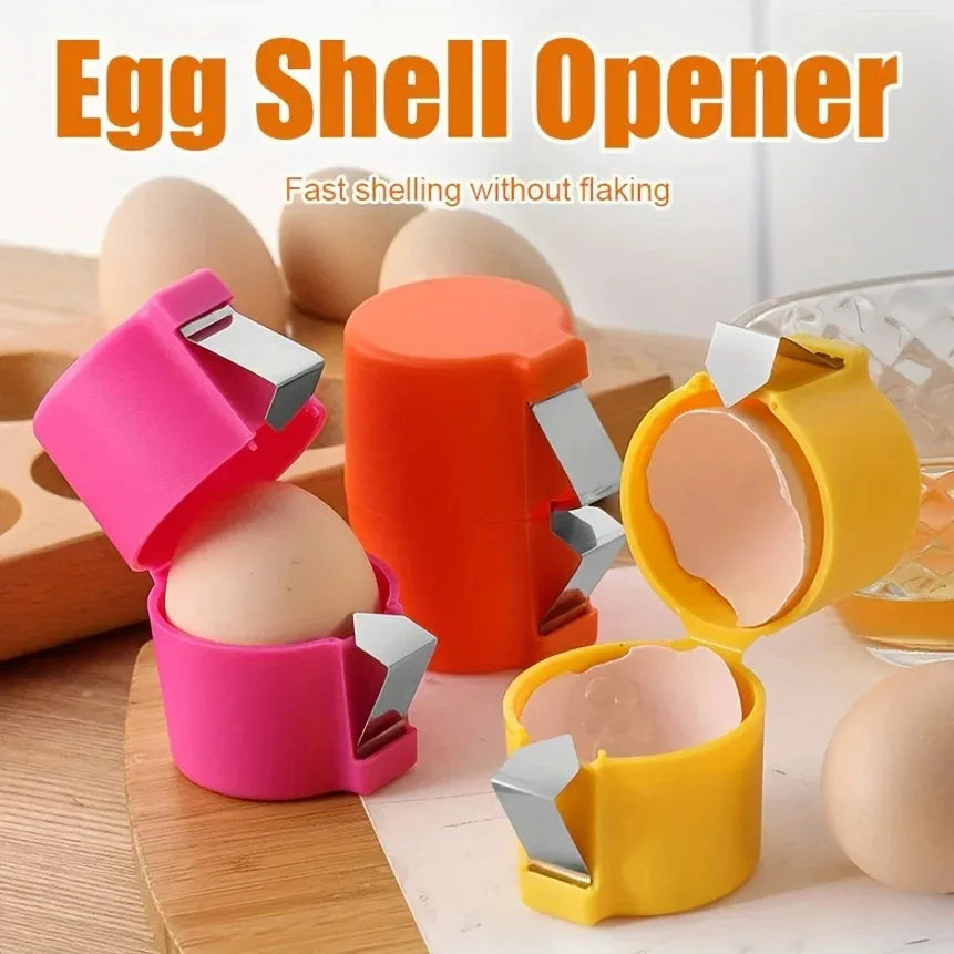 Egg Cracker & Opener Tool – Quick One-Hand Kitchen Gadget