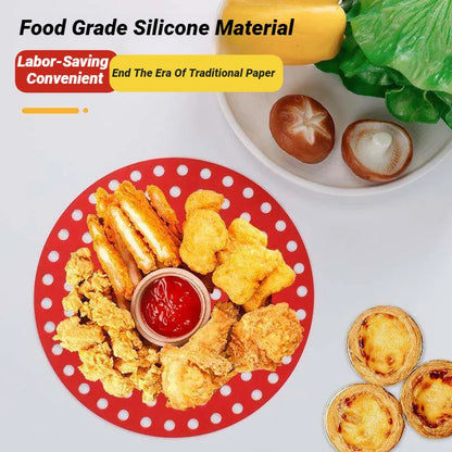 Silicone Air Fryer Liner Reusable Non-Stick Mat 7.5"