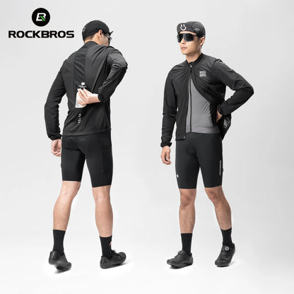 RockBros Cycling Windbreaker Jacket Lightweight Reflective Bike Coat