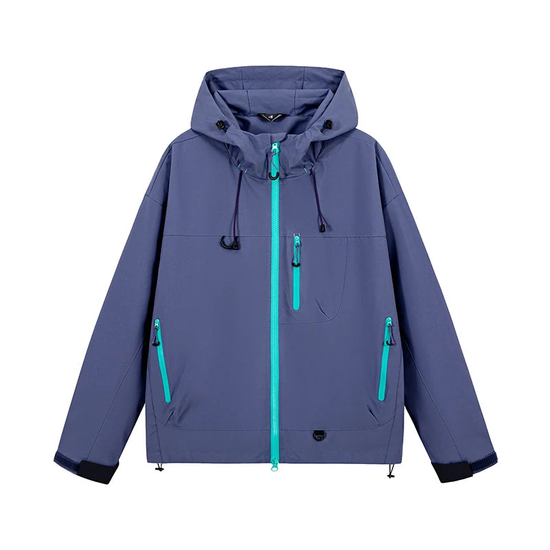 Waterproof Hiking Jacket Unisex – Hooded Windbreaker for Outdoor