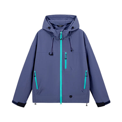 Waterproof Hiking Jacket Unisex – Hooded Windbreaker for Outdoor