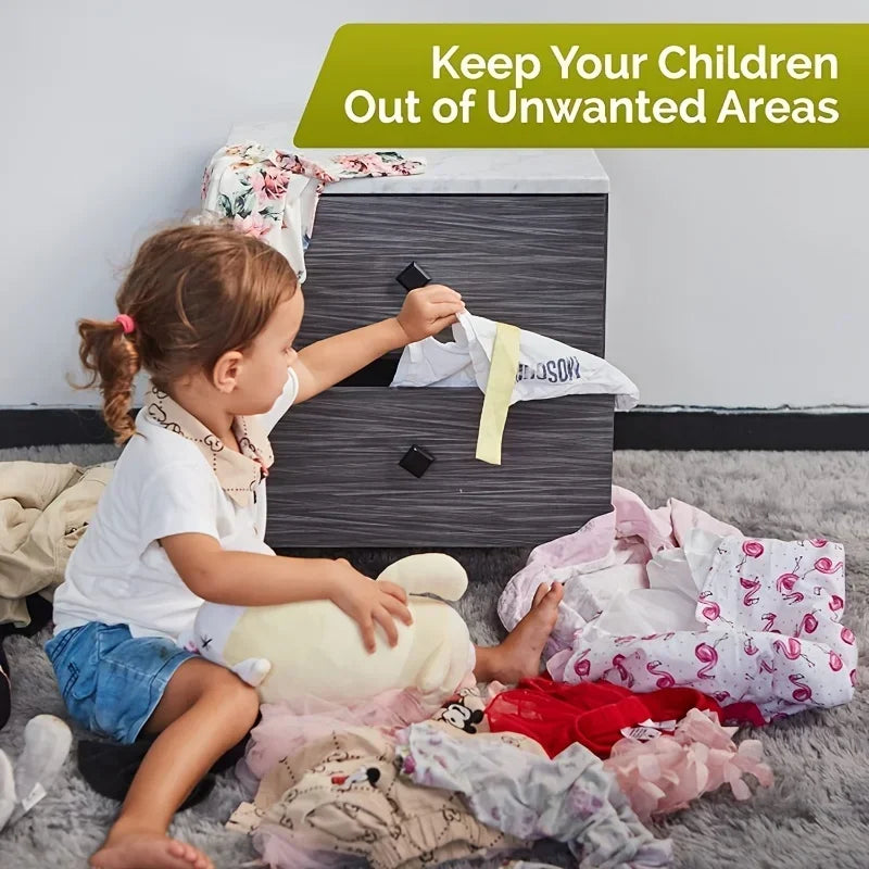 Baby Safety Cabinet Locks – Adhesive Child Proof Drawer & Door Latches
