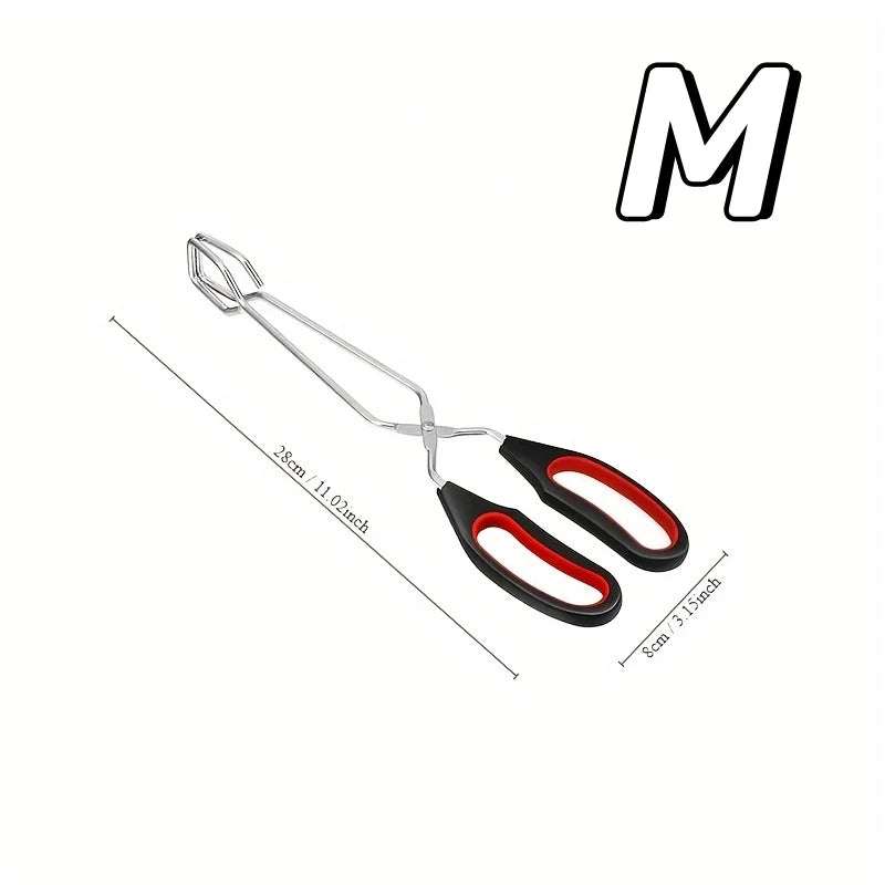BBQ Scissor Tongs – Non-Slip Grilling & Baking Clip