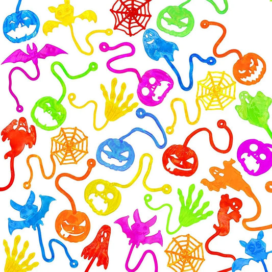 Sticky Stretchy Halloween Party Favor Toys – Bulk Pack