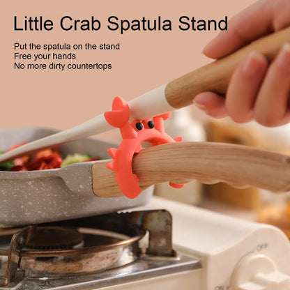 Crab Shaped Silicone Utensil Rest & Spoon Holder for Stove