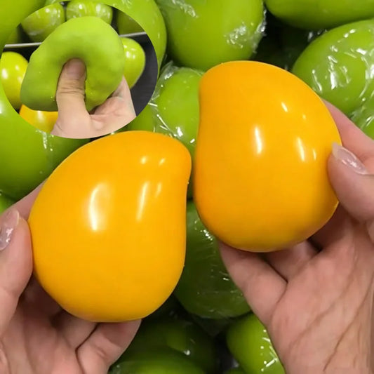 Mango Squishy Stress Ball – Color-Changing Fidget Squeeze Toy