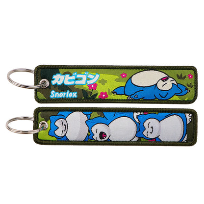 Anime Elf Monster Embroidery Keychain – Bag & Backpack Charm