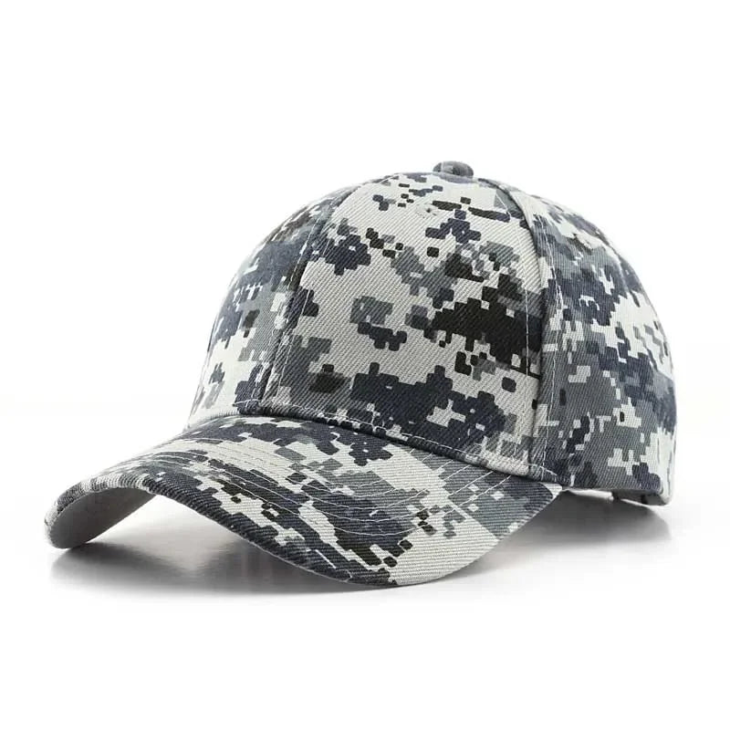 Camo Print Baseball Cap – Unisex Adjustable Snapback Dad Hat