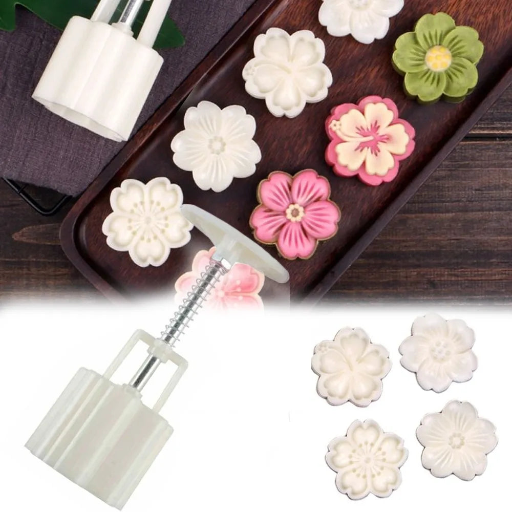 Mooncake Mold Hand Press – DIY Pastry & Mung Bean Cake Stamp