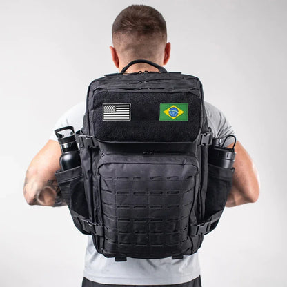 Tactical MOLLE Backpack 25L/50L – Military Hiking Rucksack with Bottle Holders
