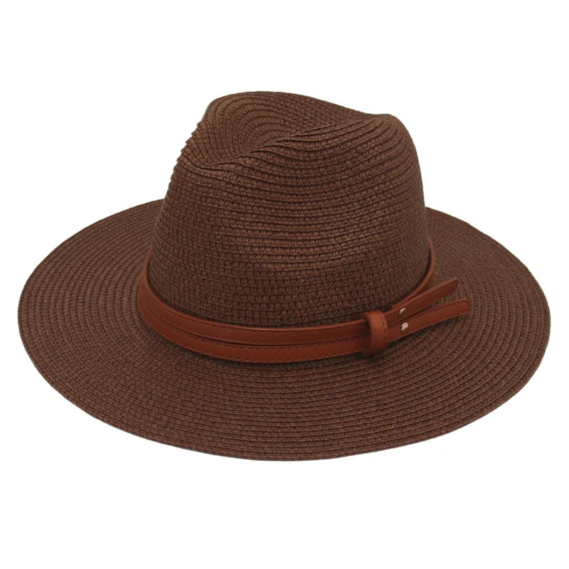 Panama Straw Sun Hat – Unisex Wide Brim Beach Hat