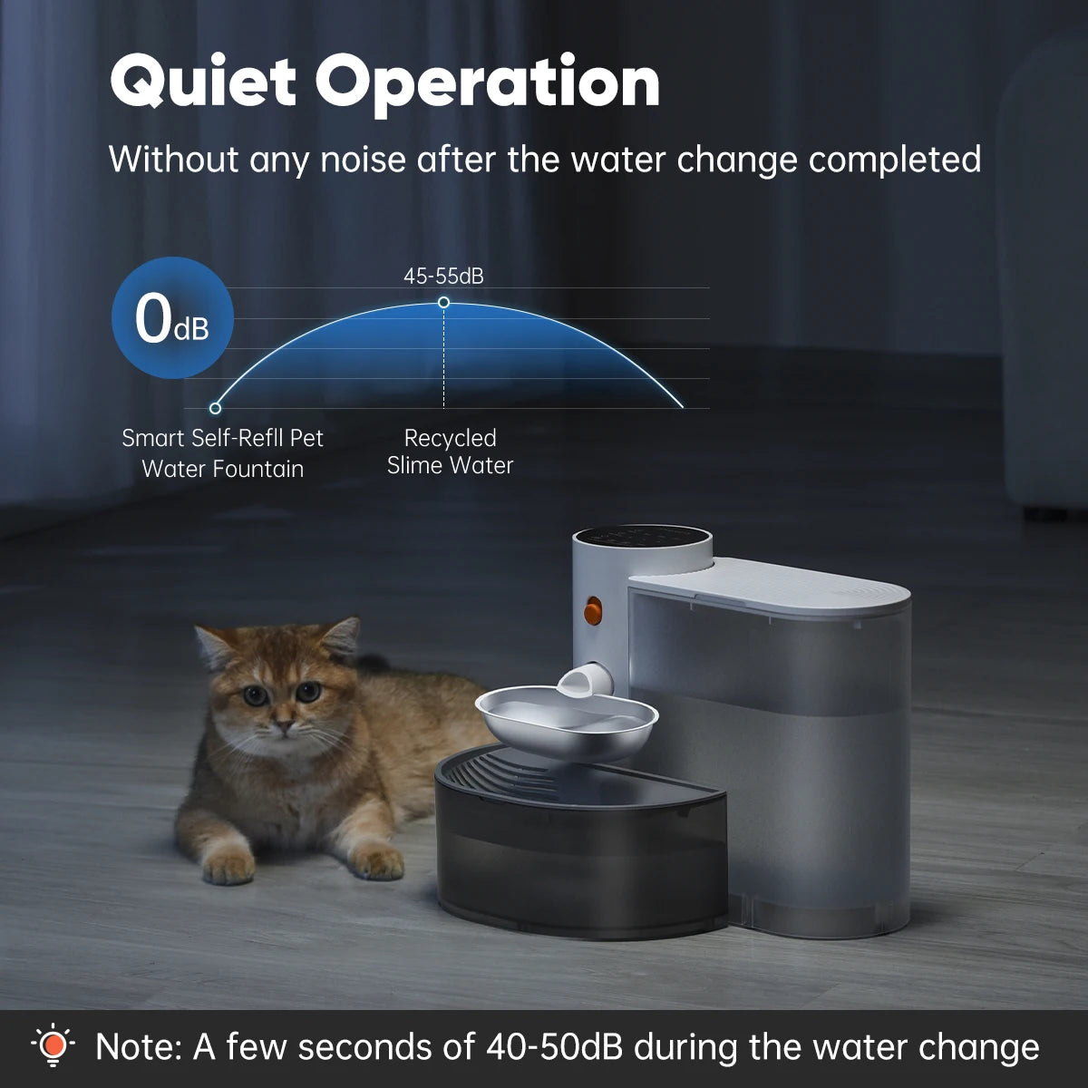 Stainless Steel Pet Water Fountain – Auto-Purifying Dispenser