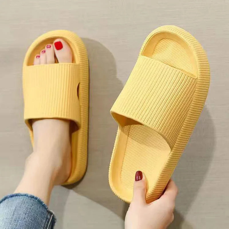 Thick-Sole EVA Slide Slippers – Non-Slip Shower Sandals