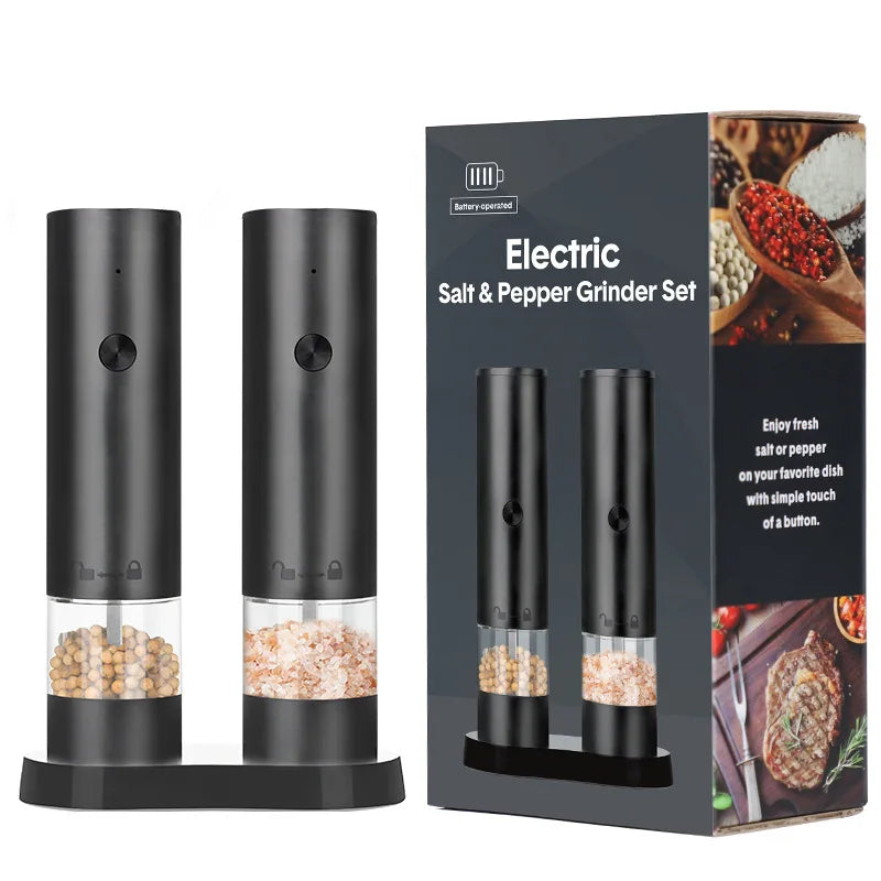 Electric Salt & Pepper Grinder USB Rechargeable with Adjustable Coarseness