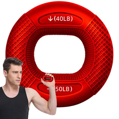 Silicone Hand Grip Ring – Finger & Wrist Strengthener Trainer