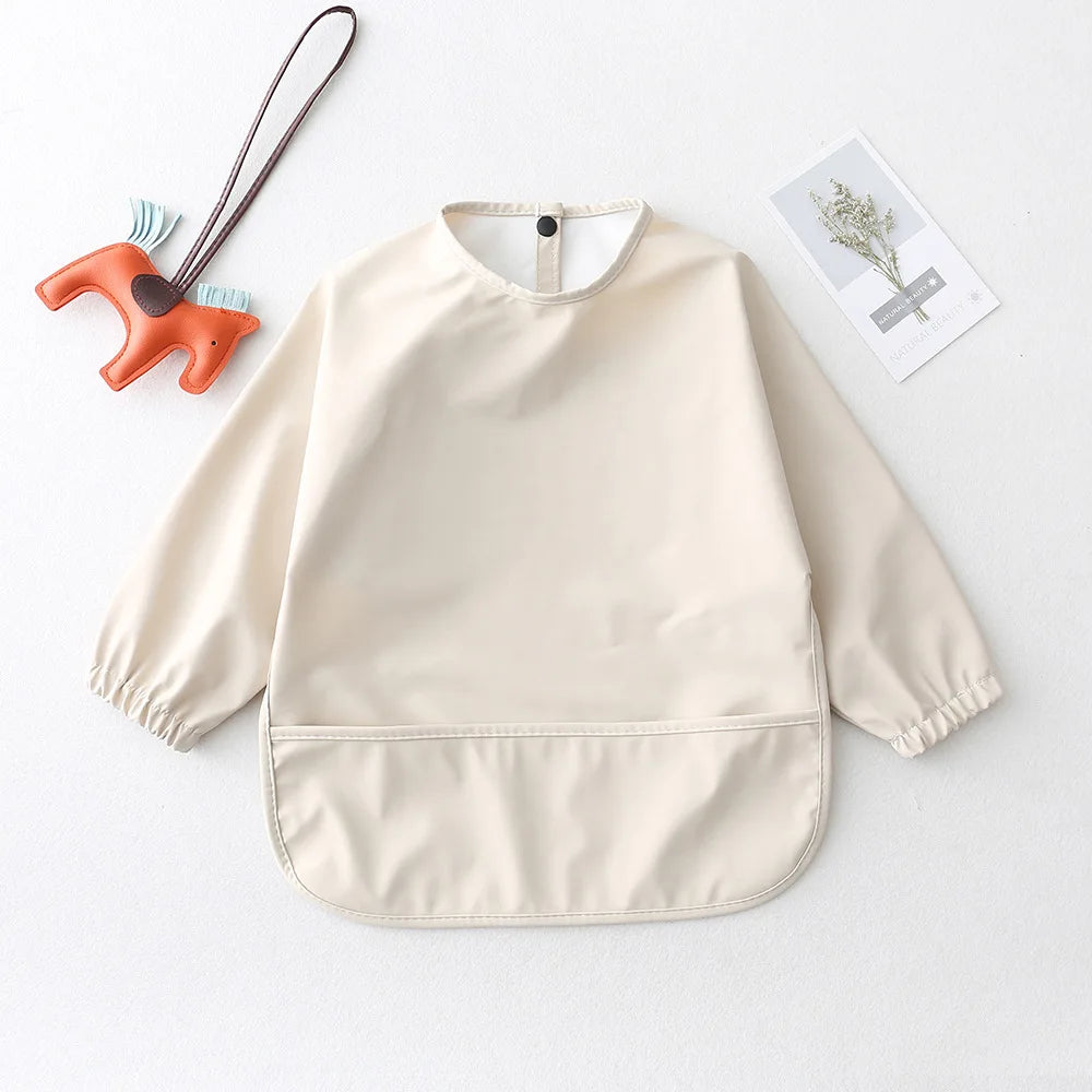 Long Sleeve Baby Feeding Bib – Waterproof Apron for Infants & Toddlers