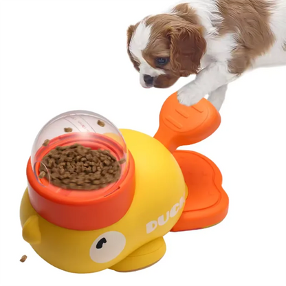 Duck Slow Feeder Puzzle Toy for Dogs & Cats – Interactive Food Dispensing Pet Toy