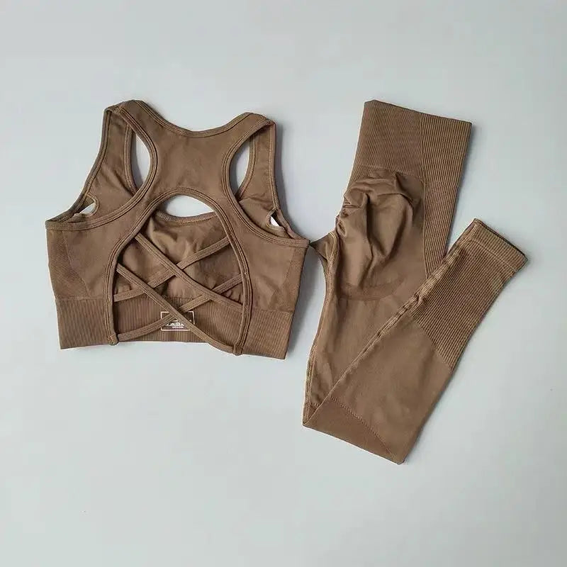 Women's 2-Piece Sports Bra & Leggings Yoga Set