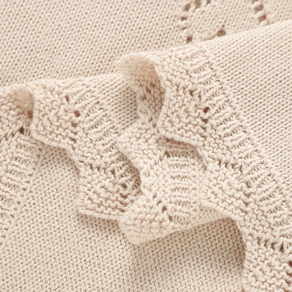 Baby Knit Blanket – Ultra-Soft Cotton Newborn Wrap 90x70cm