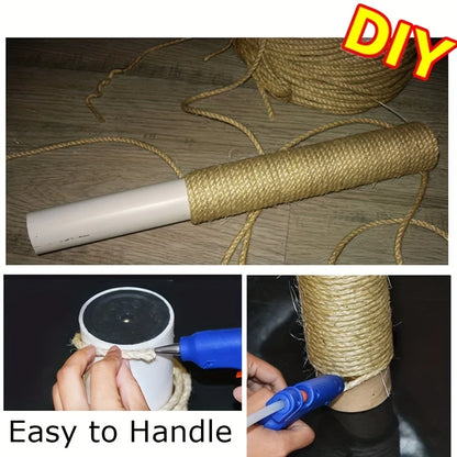 Natural Sisal Rope for Cat Scratching Post – DIY Furniture Protector