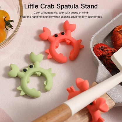 Crab Shaped Silicone Utensil Rest & Spoon Holder for Stove