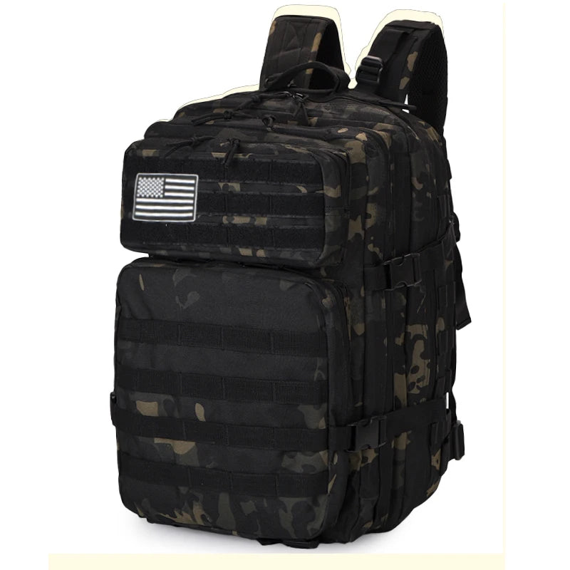 Tactical MOLLE Backpack 25L/50L for Hiking, Camping & Hunting