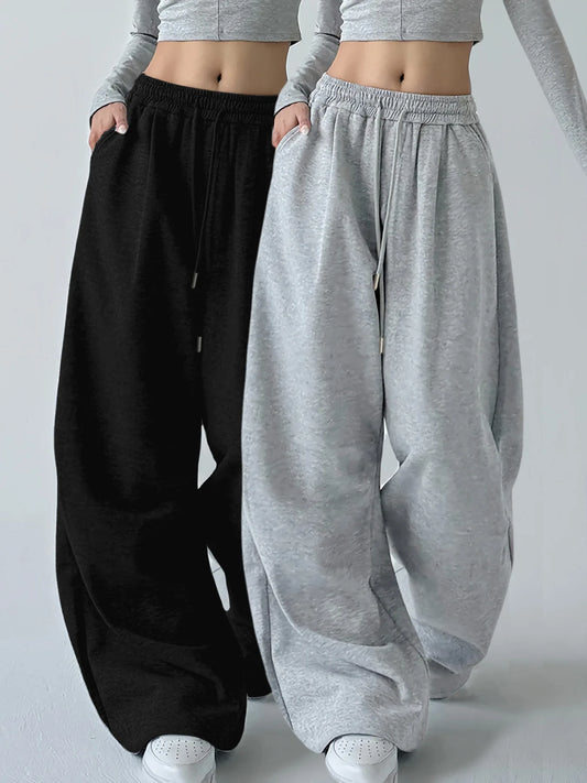 Wide Leg Sweatpants Women – Y2K Baggy Streetwear Joggers
