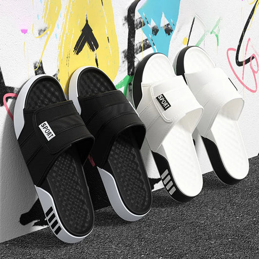 Men's Sport EVA Slides – Soft Sole Indoor Outdoor Slippers Big Size 40-47