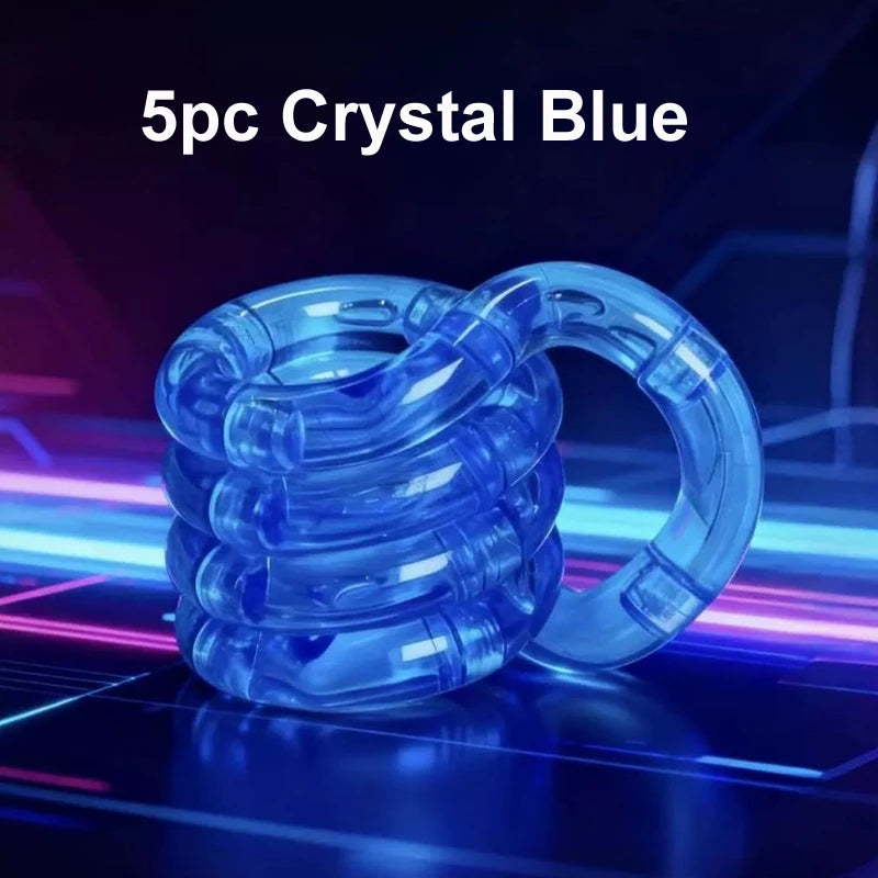 Crystal Twist Fidget Toy – Deformable Rope Stress Relief (1/3/5 Pack)