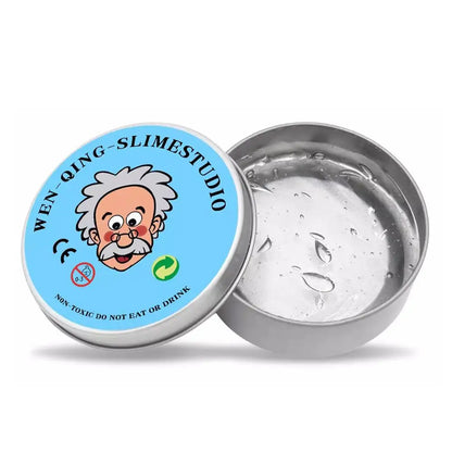 Crystal Clear Thinking Putty – Stress Relief Slime Tin