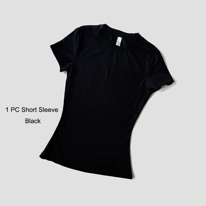 Women's Yoga Set – Sport Top & High Waist Shorts for Gym & Fitness