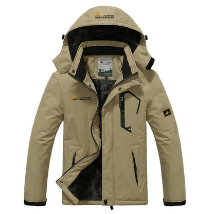 Men's Winter Parka Jacket – Thick Fleece Hooded Windproof Coat